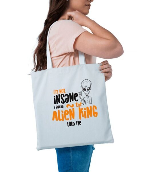 Alien King Tote Bag