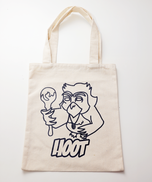 Hoot Tote Bag To-Paint-On