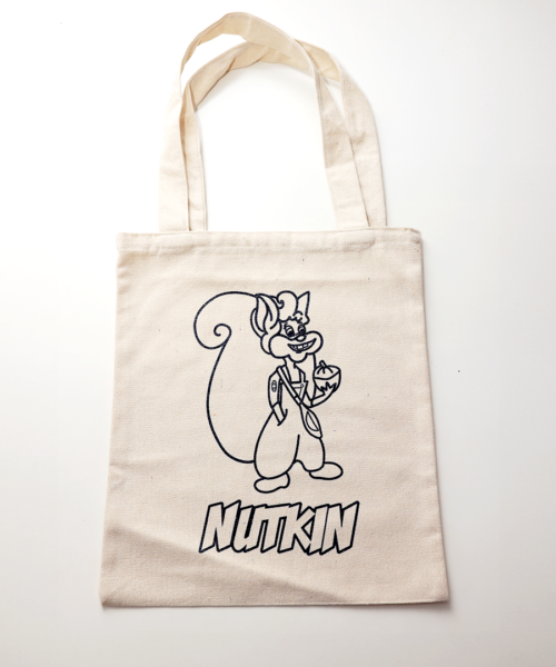 Nutkin Tote Bag To-Paint-On