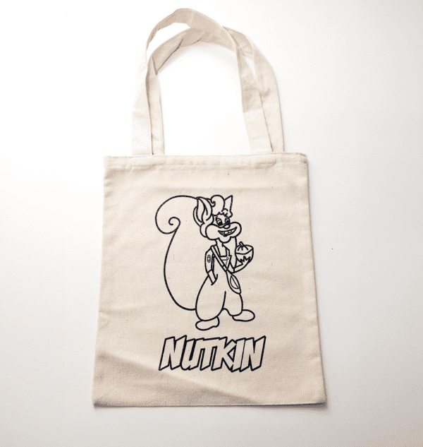 Nutkin Tote Bag To-Paint-On