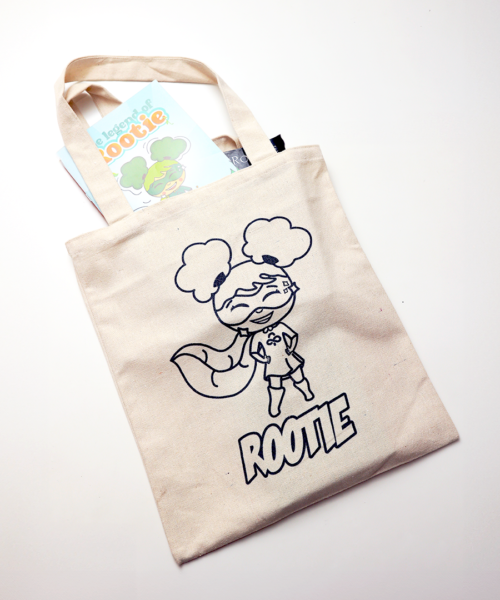 Rootie Tote Bag To-Paint-On