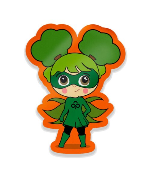 Superhero Rootie Sticker