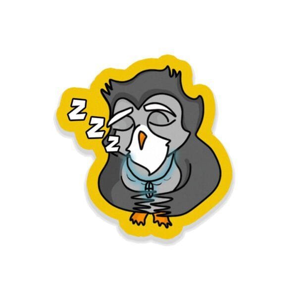 Sleepy Hoot Sticker - Image 2