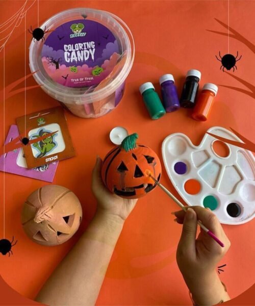 Halloween Coloring Candy DIY Kit – Trick or Treat? 🎃🕯️