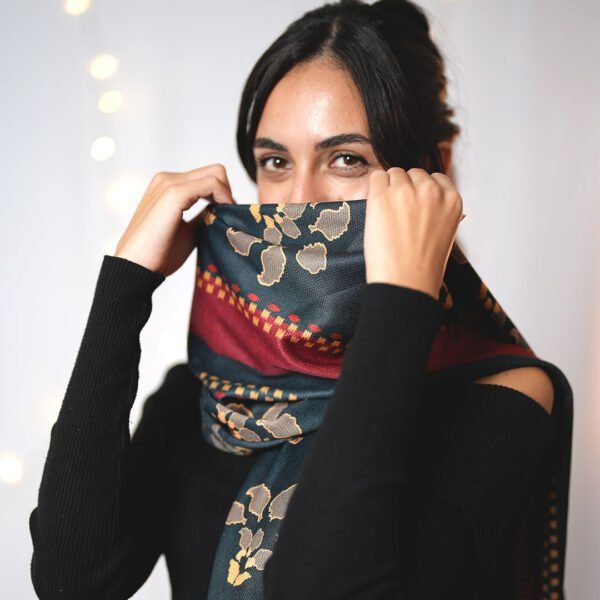 Winter Scarf/Chal - Desert Bloom - Image 4