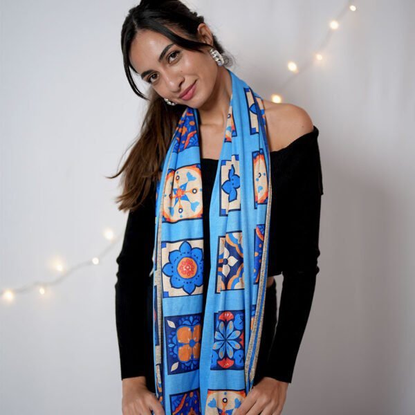 Winter Scarf/Chal - Heritage Blooms - Image 3