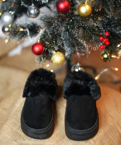 UGG Slides – Fur / Black