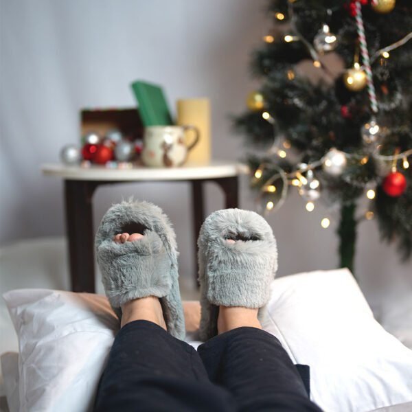 Fluffies Winter Slipper - Fur / Grey