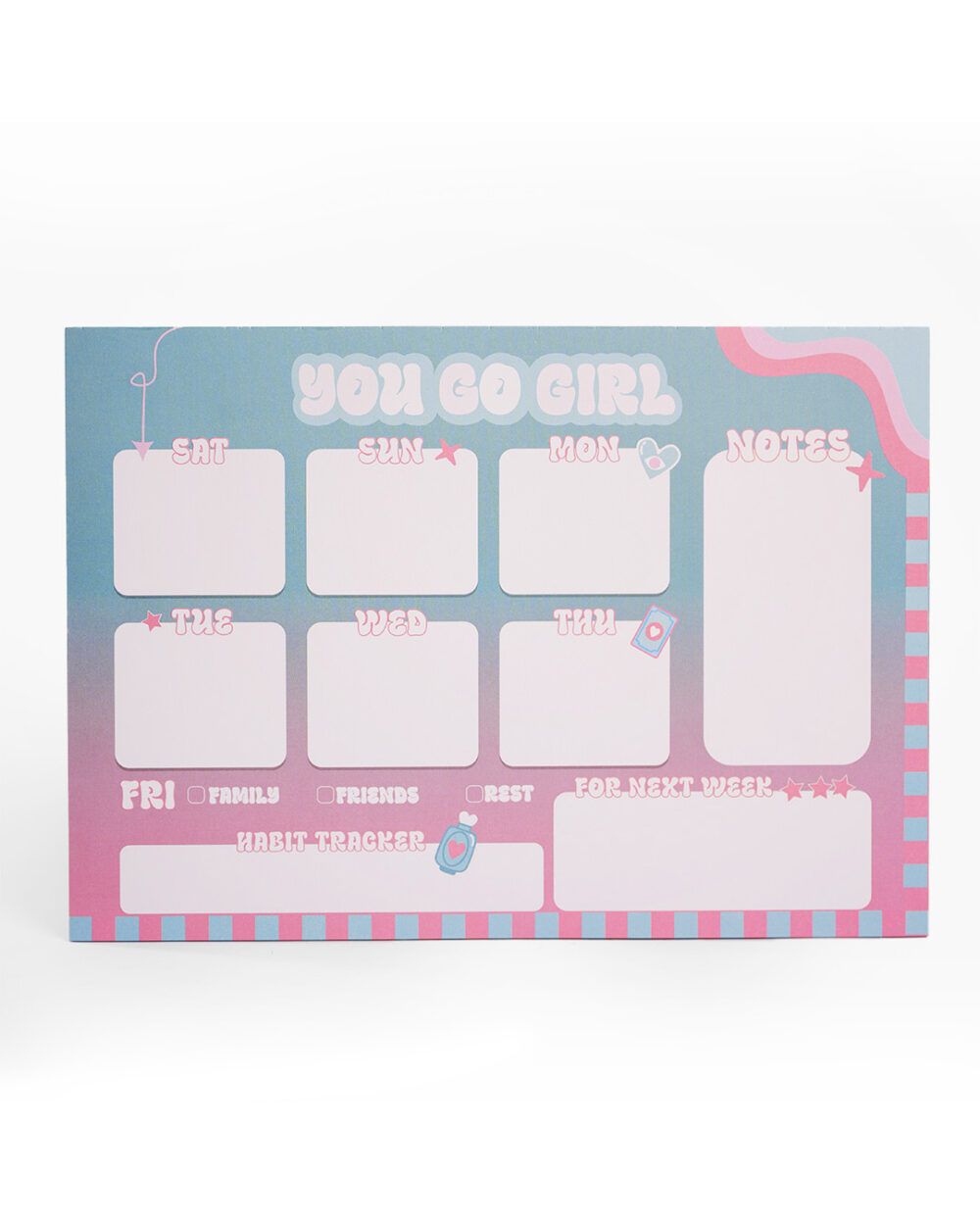 You Go Girl - Weekly Planner