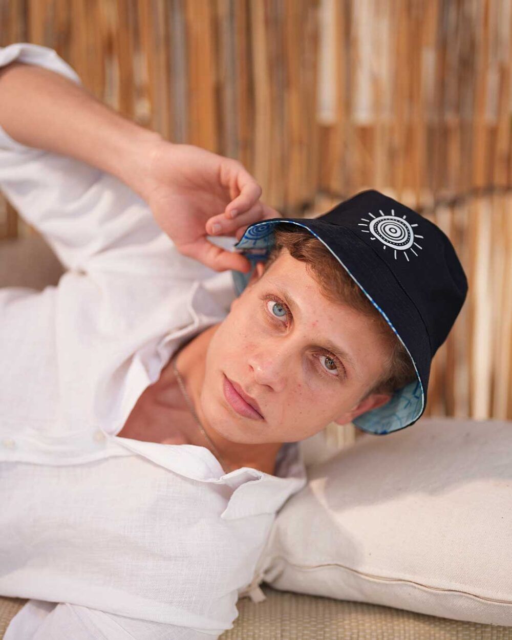 Sunburst Blue - Double Face Bucket Hat - Image 3