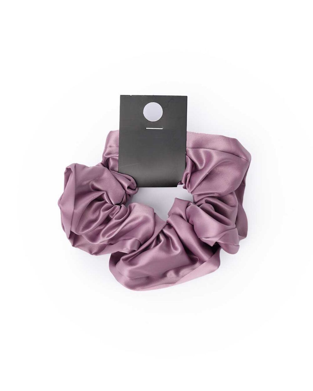 Purple Satin Scrunchie