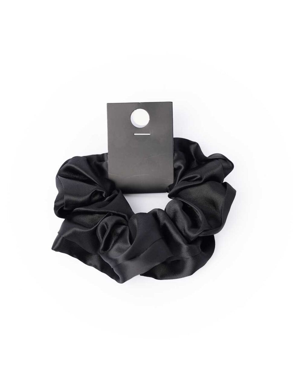 Black Satin Scrunchie
