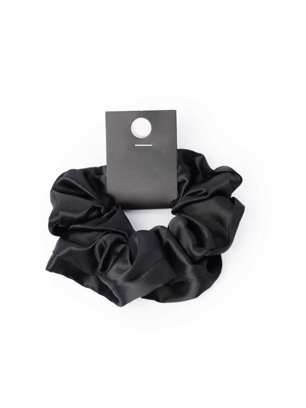 Black Satin Scrunchie