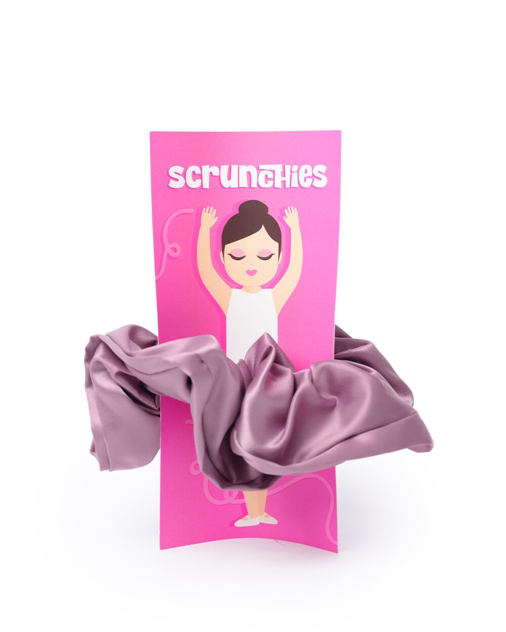 Purple Satin Scrunchie - Image 2