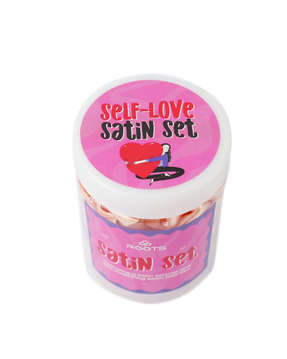 Self Love - Peach Satin Set - Image 3