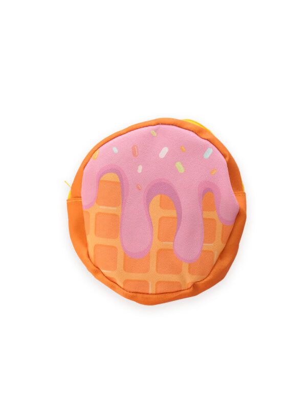 Ice Cream Waffle - Makeup Pouch