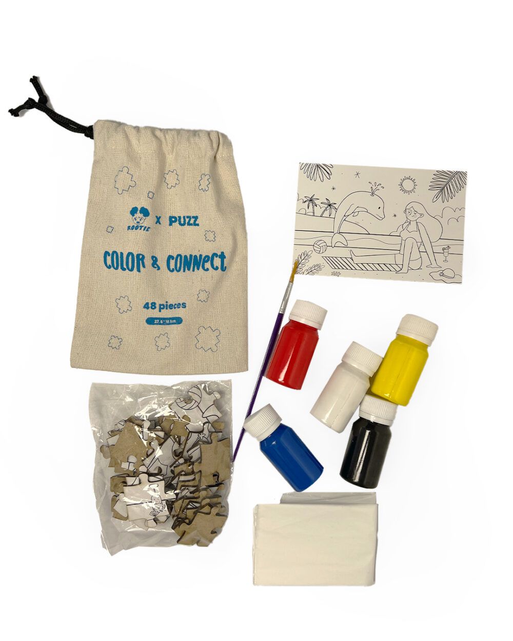 Color & Connect 🧩 – DIY Puzzle Painting Kit - Image 2