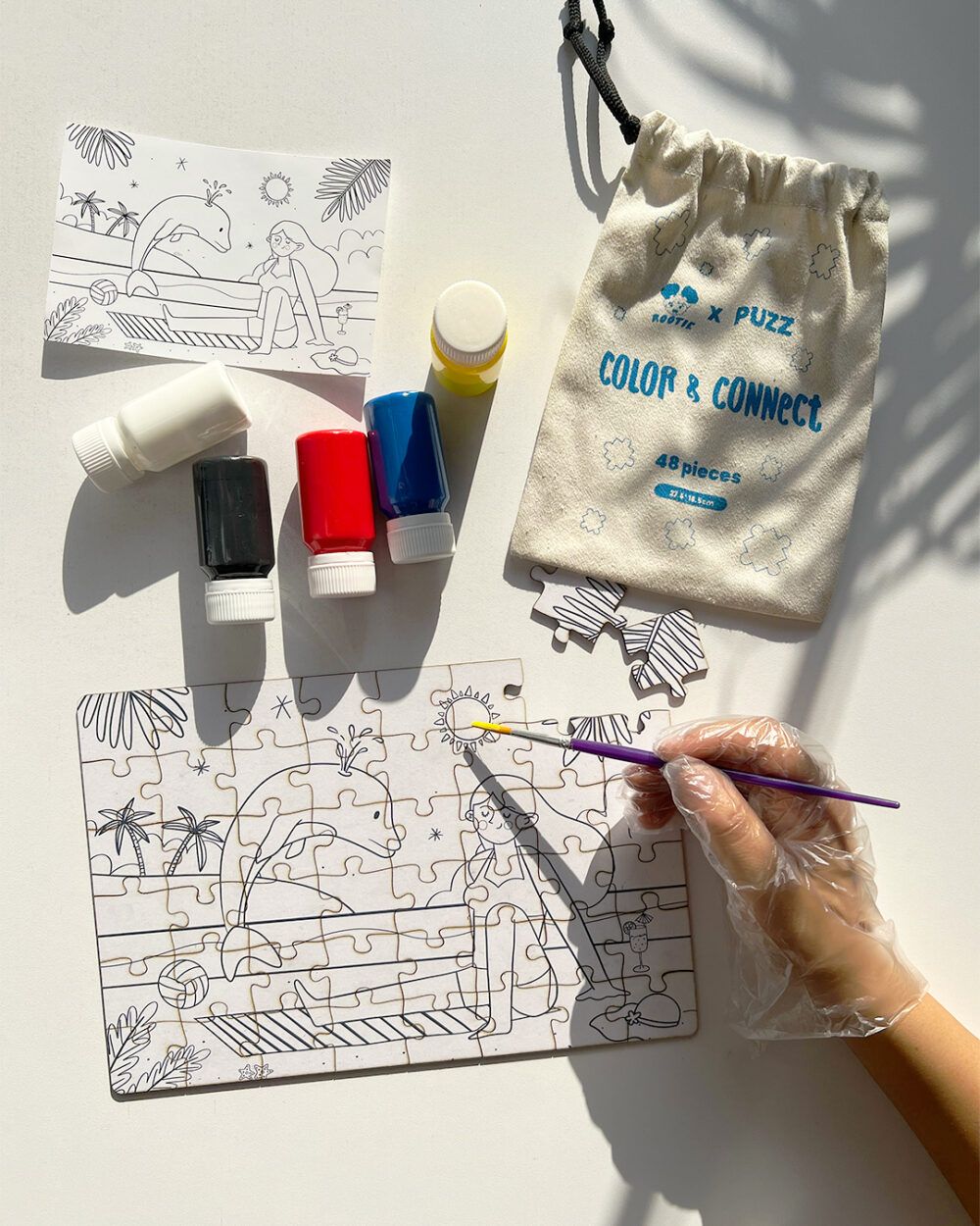 Color & Connect 🧩 – DIY Puzzle Painting Kit - Image 3
